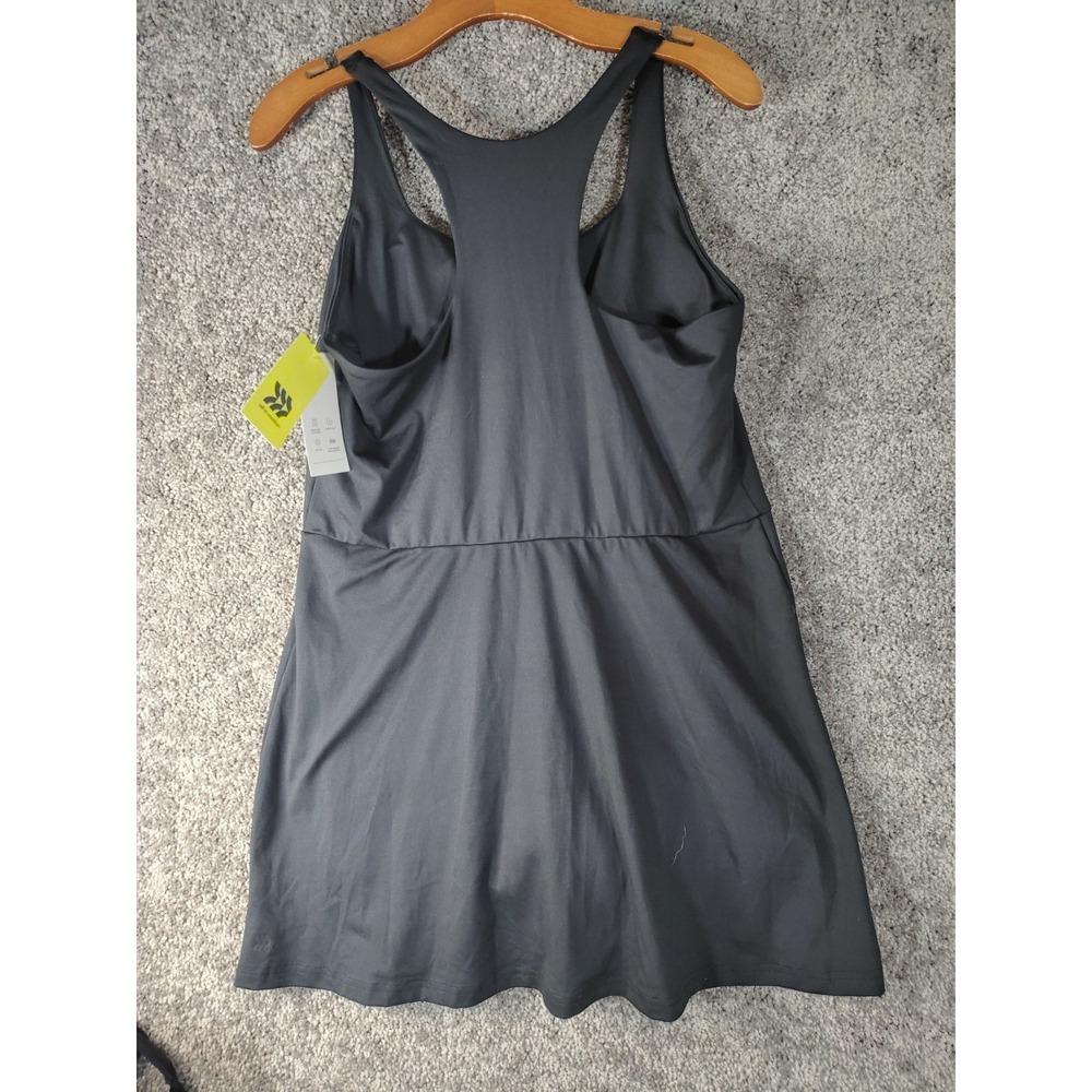 Women Knit High Neck Halter Active Dress - All In Motion Black Large - Picture 5 of 6